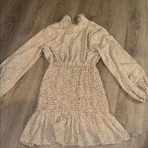 Chic Long Sleeve Ruffle Dress